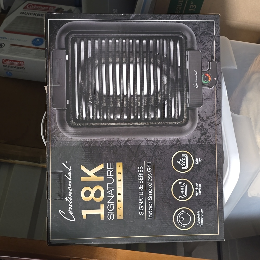 BRAND NEW indoor smokeless grill!!!